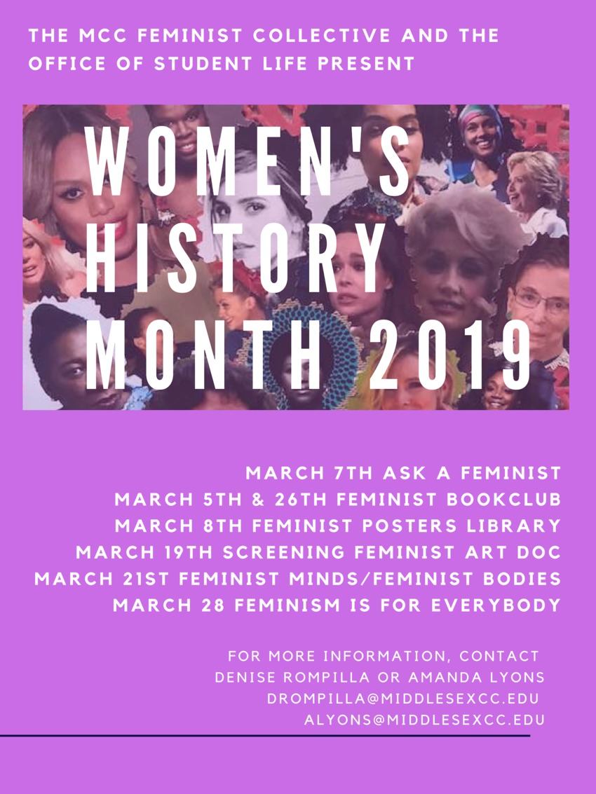 Women's History Month 2019 Event Flyer